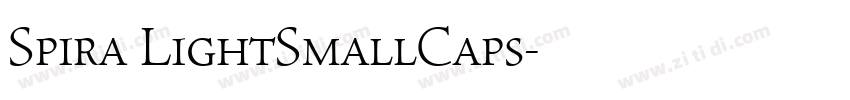 Spira LightSmallCaps字体转换